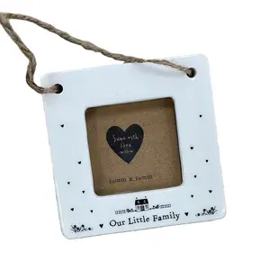 Square Wall Hanging Custom Ceramic Picture Photo Frame for Home Office