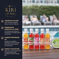 Coffret Cadeau Margarita Mixer - 6 Pièces Saveurs Mangue/Pastèque/Fraise/Orange Sanguine/Pêche Végétalien Végétarien Citron Vert Sel 12.68 Fl oz