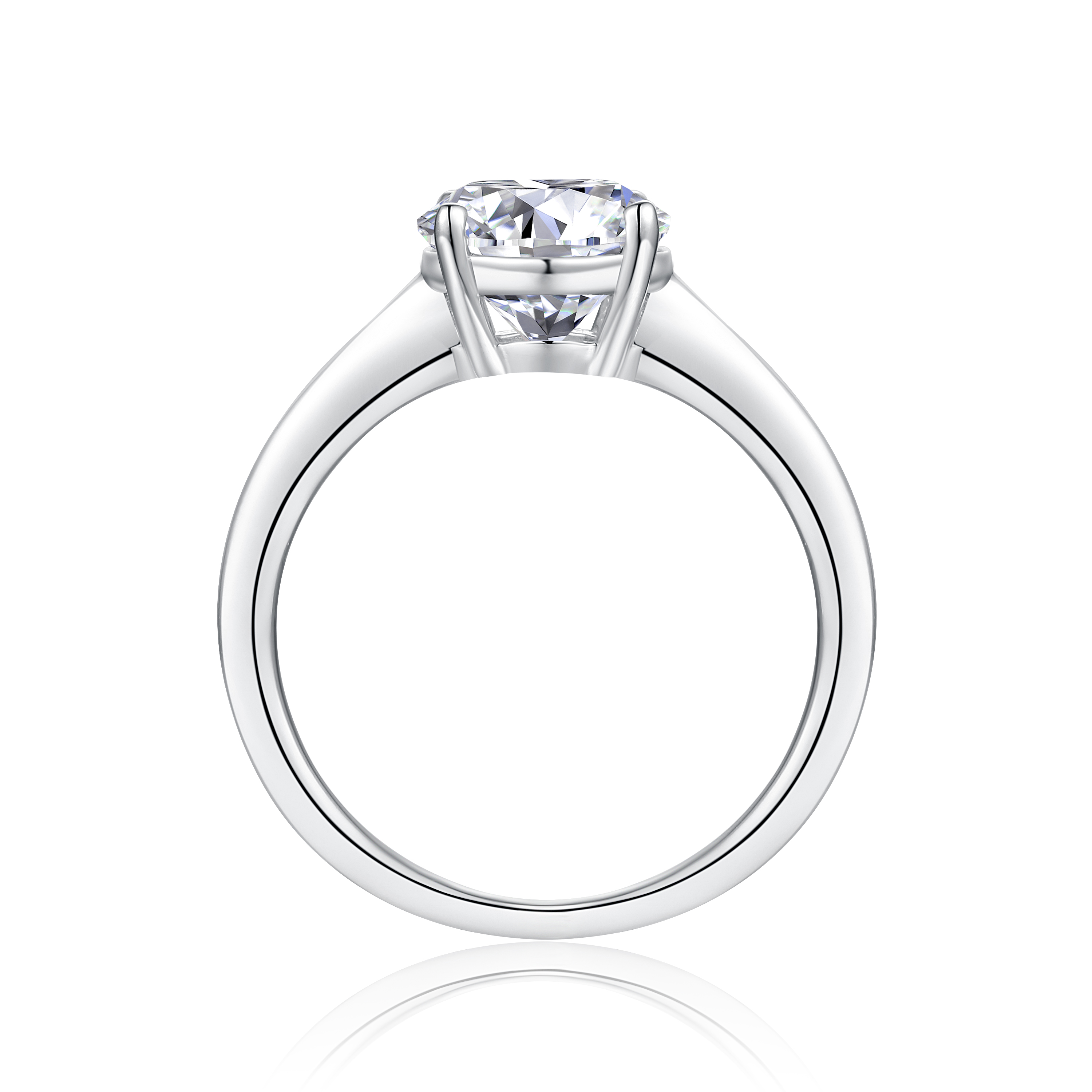 oval solitaire diamond ring