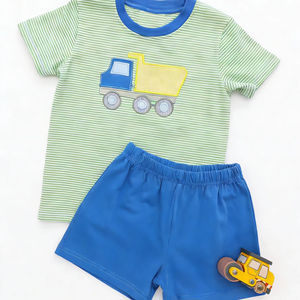 Conjunto de Ropa Bordada para Bautizo de Niña BSSO1833, 95% Algodón, 5% Elastano, para Toda Temporada, Venta al por Mayor - Product Image 1