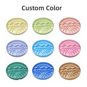 Joysure all'ingrosso eco-friendly ciotola per cani in Silicone alimentare facile da pulire durevole meduse a forma di lento mangiare piatto per leccare gli animali domestici - Product Image 5