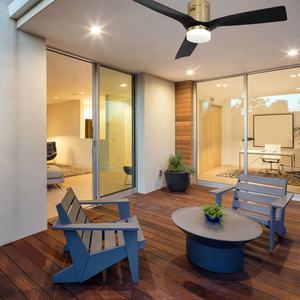 Ventilador de techo de estilo europeo para el hogar, ventilador decorativo de 52 pulgadas, CC, con luz LED - Product Image 4