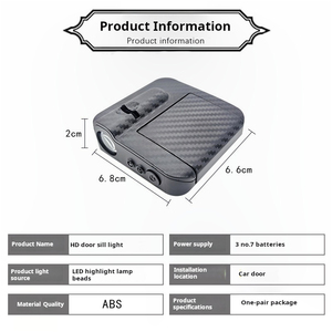 Yosovlamp 탄소 섬유 패턴 지상 조명 자동차 환영 조명 적외선 도어 유도 로고 프로젝션 골프 Versa - Product Image 2