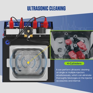 Máquina limpiadora de inyectores de combustible MRCARTOOL V308, herramienta de limpieza ultrasónica para inyectores de 4 cilindros, para coche, motocicleta, barco - Product Image 2