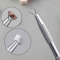 Lot de 100 éponges carrées pour nail art, pinceaux dégradés pour vernis gel, conception DIY, stylo applicateur pour éponge à ongles, fournitures et outils de manucure