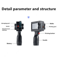 Mini Impresora de Etiquetas de Inyección de Tinta Automática, Inteligente y Portátil, Nueva, con Batería, Fácil de Usar, para Códigos QR, Códigos de Barras, Fechas y Dibujos Animados