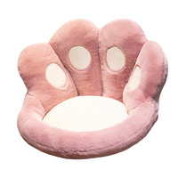 Coussin de siège de canapé de bureau monobloc ultra doux, personnalisable, motif patte de chat ou patte d'ours, coussin confortable en forme de pouf, oreiller lombaire mignon pour enfants