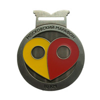Médailles sportives en or de haute qualité pour la gymnastique, la danse, le cheerleading, logo personnalisé, souvenir, médaille en métal par sublimation