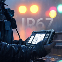 Tablette robuste T80B Android 8 pouces 1920x1200 Octa Core 2 GHz avec lecteur d'empreintes digitales biométrique 1000 Nits 4G LTE NFC étanche et antichoc