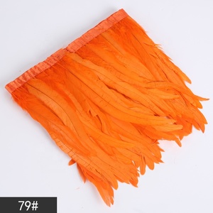 Nhuộm Màu Gà Đuôi 25-30Cm Dậu Lông Trims <span class=keywords><strong>Fringe</strong></span> Cho Lễ Hội Trang Phục Quần Áo Dresses Mũ - Product Image 3