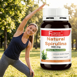 Fabricante de Suplementos de Espirulina Shecome al por Mayor, 900 mg para Apoyo Inmunológico y Nutrición Vegetal, 120 Cápsulas de Espirulina - Product Image 1