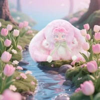 Authentique Lucky Deer Nai V2 Frozen Secret Garden Peluche PVC Kawaii Jouet Boîte Mystère Figurine de Collection 12+ Anniversaire Fête