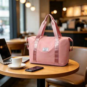 Customized Logo Women Weekend Foldable Duffel <b>Bag</b> Duffle Yoga Sports Shoulder Gym Travel <b>Tote</b> <b>Bag</b> Dry Wet Waterproof Women - Product Image 3