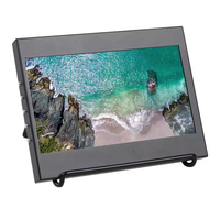 Özel Metal kasa 5 inç TN Panel LCD TFT monitör ile dirençli kapasitif dokunmatik ekran ahududu Pi için 3 4 All-in-One ekran