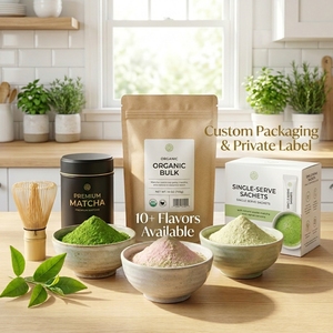 Matcha Orgánico de Grado 7A, Té Verde Ceremonial de Alta Calidad, Antioxidantes Naturales Puros, Etiqueta Privada, Empaque Personalizado - Product Image 4