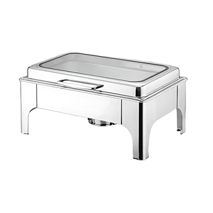 Scaldavivande Rettangolare in Acciaio Inox da 9L per Buffet, Set Chafing Dish Commerciale per <span class=keywords><strong>Catering</strong></span> - Product Image 6