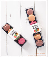 Boîte d'emballage de macarons boîte de macarons à 4/6 compartiments boîte en plastique de Type tiroir Transparent pour pâtisserie macarons