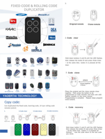 Télécommande universelle sans fil YET2128 étanche 433 MHz pour porte de garage