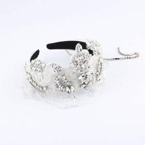ที่คาดผมคริสตัลพลอยเทียมหรูหราวินเทจสำหรับผู้หญิงเครื่องประดับผมสำหรับงานพรอม - Product Image 6