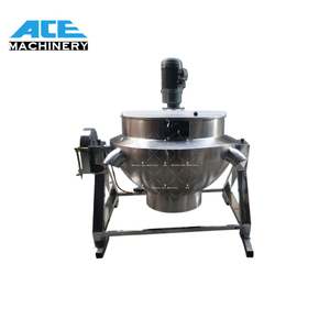 Pot à gaz 1000L mélangeur veste à gaz marmite bouilloire gainée bonbons sauce au sucre viande <span class=keywords><strong>soupe</strong></span> aux légumes marmite - Product Image 4