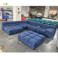 Canapé d'angle modulable en U sur mesure 2022 pour salon, grand format, haute qualité, moderne, pour villa et appartement