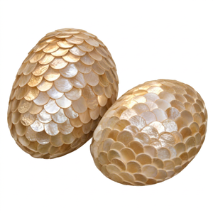Handmade Capiz <b>Shell</b> Decorative Eggs for Easter Home Decor, Tabletop <b>Ornaments</b>, Event Decoration and Wholesale Gifts - Product Image 5