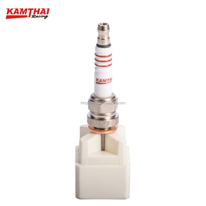 Bougies d'allumage de course automobile durables en iridium KAMTHAI, double iridium LMAR8BI-9 pour <span class=keywords><strong>HONDA</strong></span>, bougie d'allumage <span class=keywords><strong>PCX</strong></span> CLICK160 X MAX <span class=keywords><strong>300</strong></span> - Product Image 4