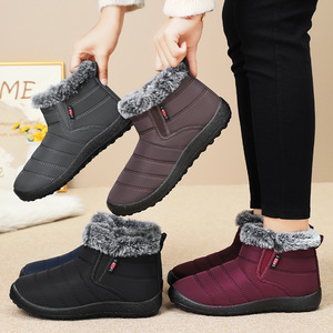 Bottes d'hiver mi-hautes en coton pour femmes, confortables, imperméables, en polyuréthane, résistantes au froid, chaudes, pour femmes - Product Image 4