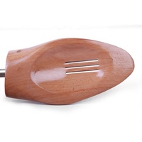 LM014B chaussure en bois avec poignée en hêtre naturel, Design réglable personnalisé