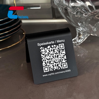 Personnaliser acrylique vierge Nfc menu affichage table stand personnalisé Google examen Nfc carte avec QR Code