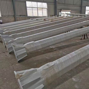 6 מ' 7 מ' 8 מ' 9 מ' מוטות זרוע יחידה כפולה מגולוונת לאור חיצוני מוט פלדה חרוטי מחודד - Product Image 5