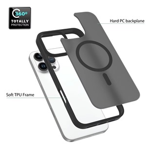 Coque de téléphone transparente CHAOYIDIAN pour <span class=keywords><strong>iPhone</strong></span> 17 16 E 15 14 13 12 <span class=keywords><strong>11</strong></span> <span class=keywords><strong>Pro</strong></span> Max Plus, sensation magnétique, PC antichoc, coque arrière - Product Image 5