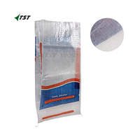 Duurzame PP geweven zakken van 20kg, 24kg, 25kg met aangepaste bedrukking voor granen, rijst, antislip coating en BOPP folie.