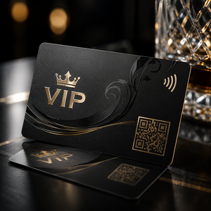 บัตรสมาชิก PVC RFID พิมพ์ลายตามสั่ง พร้อมโลโก้ Spot UV และคิวอาร์โค้ด สำหรับการจัดการคลับวีไอพี - Product Image 1