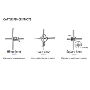 Vente en gros d'usine de treillis métallique galvanisé clôture de ferme pour le bétail mouton/cerf/clôture pour le bétail en treillis métallique