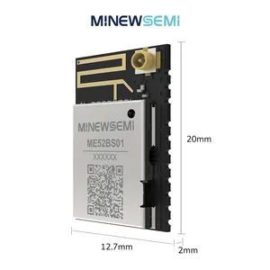 MinewSemi modul BLE nirkabel 5.3 Bluetooth TLSR8258 Transceiver Mesh IEEE 802.15.4 Zigbee 2.4GHz modul IoT