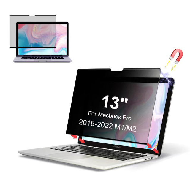 Laptop Privacy Screen Protector for MacBook Air & Pro M1/M2 Magnetic Privacy Filter Screen Protector with 13inch/13.6inch-16inch