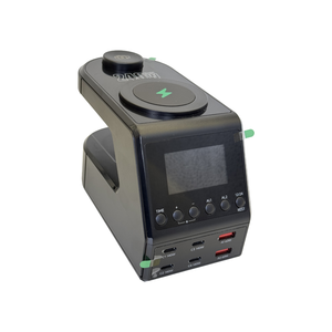 Điện Thoại Di Động Máy Tính Bảng Adapter Tất Cả Trong Một 240W Đa-Chức Năng Sạc LED Hiển Thị Ánh Sáng Ban Đêm Đồng Hồ Báo Thức Không Dây - Product Image 1