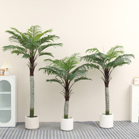 Grand arbre artificiel pour la décoration intérieure, bonsaï, plantes en plastique en pot pour aménagement paysager, palmier moderne d'intérieur – Fabricant
