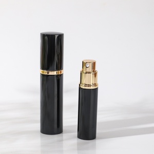 CHUM Custom portatile Mini 8ml olio di alluminio bottiglia di ricarica profumo 10ml di vetro di spessore argento Spray dorato profumo atomizzatore con scatola - Product Image 1