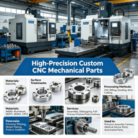 Pièces détachées CNC pour rail coulissant, guides coulissants sur mesure de haute précision, accessoires mécaniques