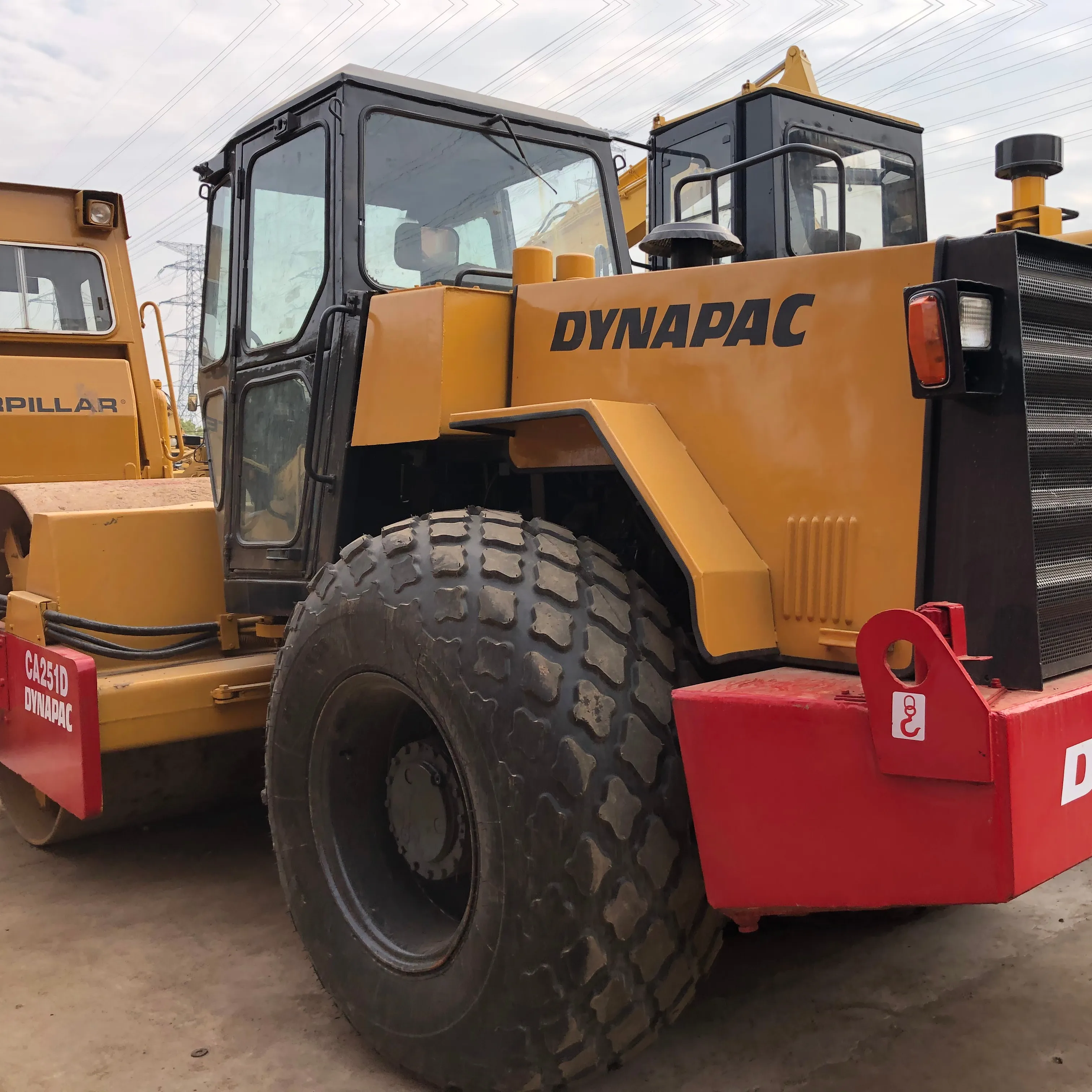 Wegmachines Dynapac Ca301 Ca251 Ca602 Big Road Roller, Dubbele Drum Roller, Gebruikte Compactor Roller Te Koop