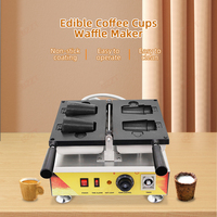 Gaufrier électrique professionnel personnalisé commercial automatique pour tasse à bulles de café Machine à gaufres belge