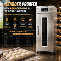 Nouvelle Armoire de Fermentation Réfrigérée Professionnelle en Acier Inoxydable à 36 Plateaux avec Écran Tactile pour Pains et Pâtes