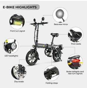 Factory spot OEM Lightweight Portable <b>ebike</b> mini folding electric bicycle 36V electric bike - Product Image 2