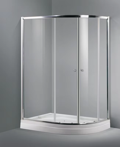 Mampara <span class=keywords><strong>de</strong></span> ducha moderna <span class=keywords><strong>de</strong></span> vidrio transparente, <span class=keywords><strong>diseño</strong></span> deslizante templado <span class=keywords><strong>de</strong></span> 4mm, cuadrante plegable, marco <span class=keywords><strong>de</strong></span> aluminio, manija, tubo escurridor <span class=keywords><strong>para</strong></span> baños - Product Image 4