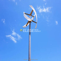 Éolienne à axe vertical Elege 2000W 5000W 1000W 12V 24V 48V Éolienne Production d'énergie renouvelable gratuite