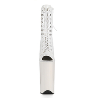 Bottines à bout ouvert en PU/PVC, talon fin de 26 cm, plateforme, lacets, fermeture éclair, imperméables, respirantes, légères, style coréen classique, été
