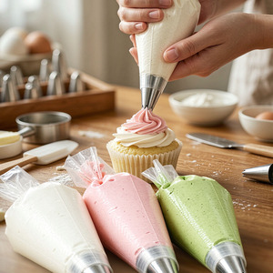 Sacchetti per Pasticceria Extra Large Personalizzati, Sacchetti per Crema e Glassa Senza Punta, Sacchetti Monouso in LDPE per Decorazione Torte, Accessori per Pasticceria - Product Image 5