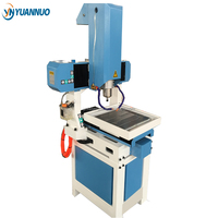 YN6060 Router Cnc 3d kecil Mini plastik kayu akrilik Pvc Pcb aluminium kuningan presisi tinggi 400*400mm dengan meja bergerak